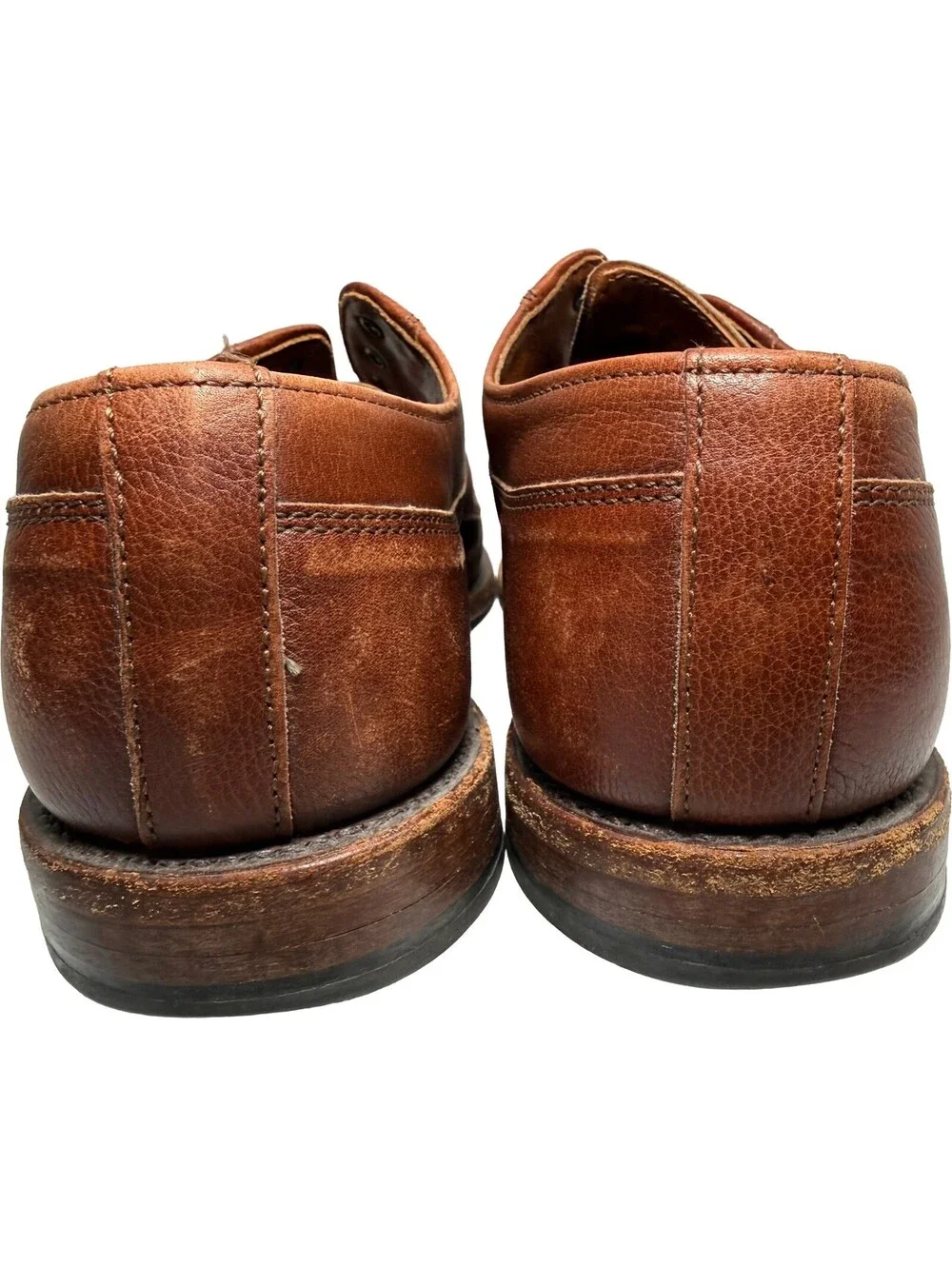 Allen Edmonds Jackson derby shoes Mens Calf Leather Sz US 9.5 D Chili Brown